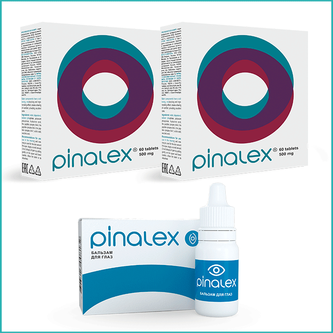 Пиналекс Таб 2 шт + Пиналекс - глазные капли с пептидами